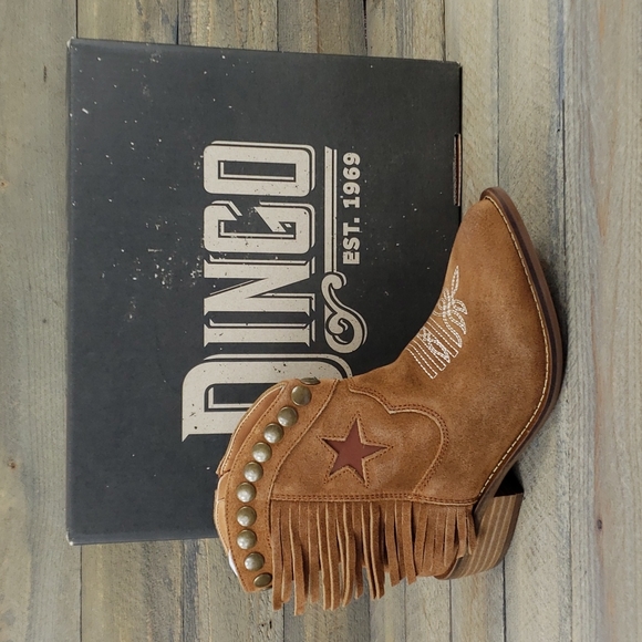 dingo Shoes - Dingo Women's Lonestar Western Leather Whiskey Bootie